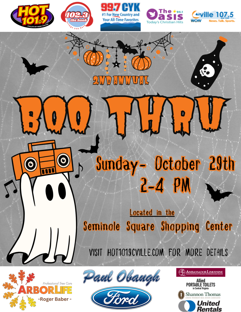 BOO THRU-SUNDAY, OCT 29TH FROM 2-4PM | WHTE-FM 2